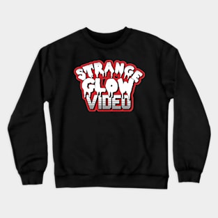 Strange Glow Red and White Crewneck Sweatshirt